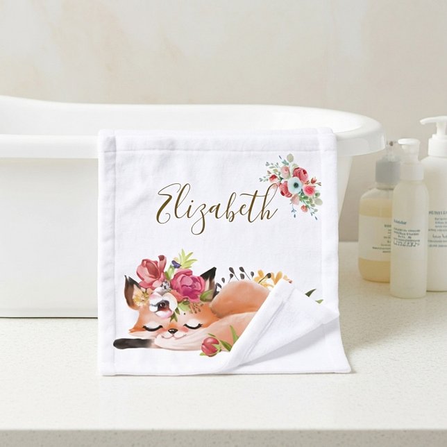 Bébé renard aquarelle mignon  (Créateur téléchargé)