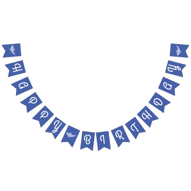 Bébé requin joyeux bannière de Bunting d'anniversa (Tout)