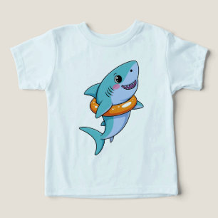 Bébé requin mignon avec flotteur