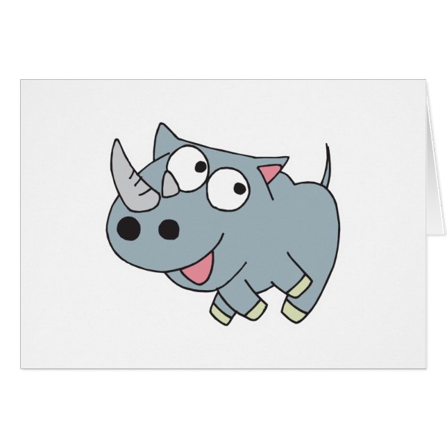 bébé rhinocéros rigolo (Devant horizontal)
