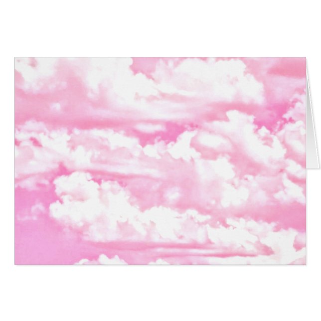 Bébé Rose Joyeux Nuages Décor (Devant horizontal)