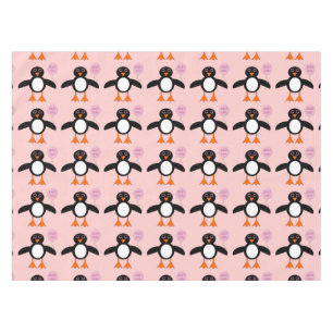Bébé rose mignon fille Pingouin nappe