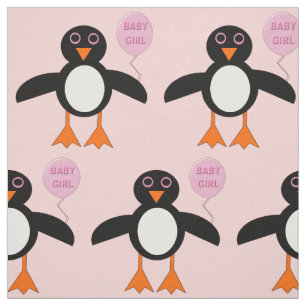 Bébé rose mignon fille Pingouin tissu motif