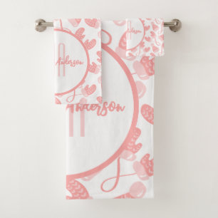 BÉBÉ ROSE NOËL MITTENS HIVER & MONOGRAMME CASQUETT