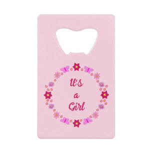 Bébé rose Papillons et fleurs personnalisés