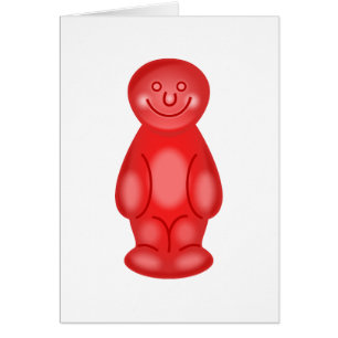 Bébé rouge de gelée