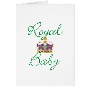 Bébé royal avec pourpre et couronne or