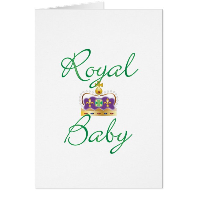 Bébé royal avec pourpre et couronne or (Devant)