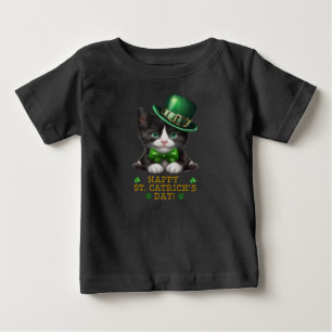 Bébé Saint Catrick St Patricks Cat T-shirt drôle pour e