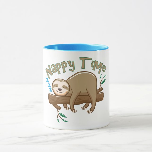 Bébé Sloth Famille Mug (Centre)
