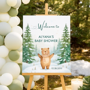 Bébé son froid à l'extérieur Baby shower Affiche d