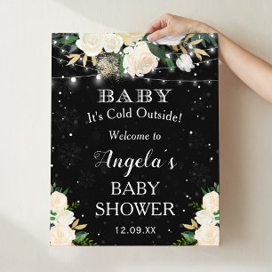 Bébé son froid à l'extérieur Baby shower Affiche d