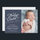 BÉBÉ SON FROID À L'EXTÉRIEUR | faire-part de naiss<br><div class="desc">Un design bleu pour le bébé garçon. L'image peut être personnalisée,  recadrée et modifiée pour la taille et le placement.</div>