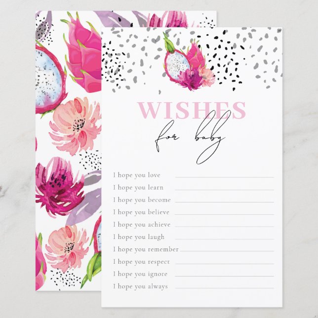 Bébé Sprinkle Souhaits Pour Bébé Jeu Pitaya (Devant / Derrière)