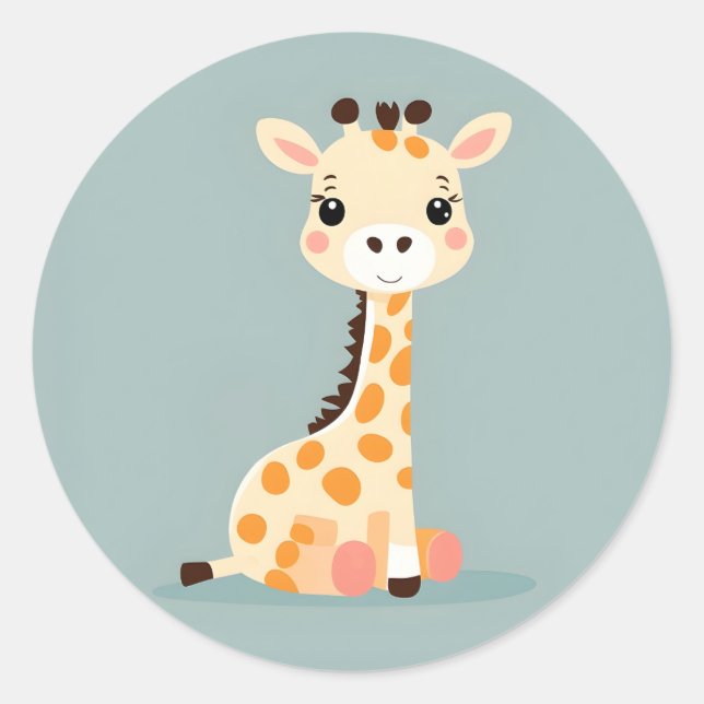 Bébé Sticker Giraffe (Devant)