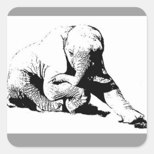 Bébé Stickers Eléphant