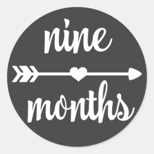 Bébé Stickers Milestone Neuf Mois