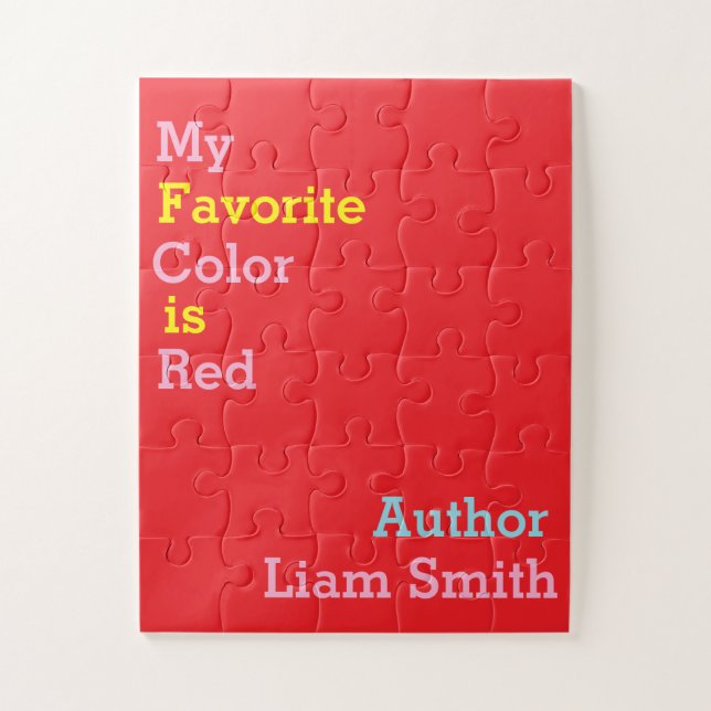 Bébé surdimensionné Puzzle Couleur préférée est ro (Vertical)