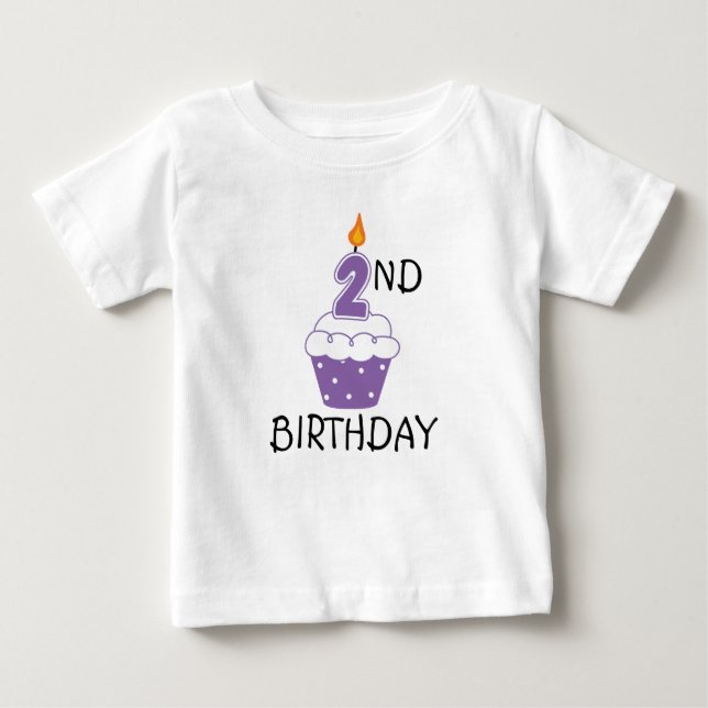 Bébé T-shirt 2e anniversaire pour enfants (Devant)