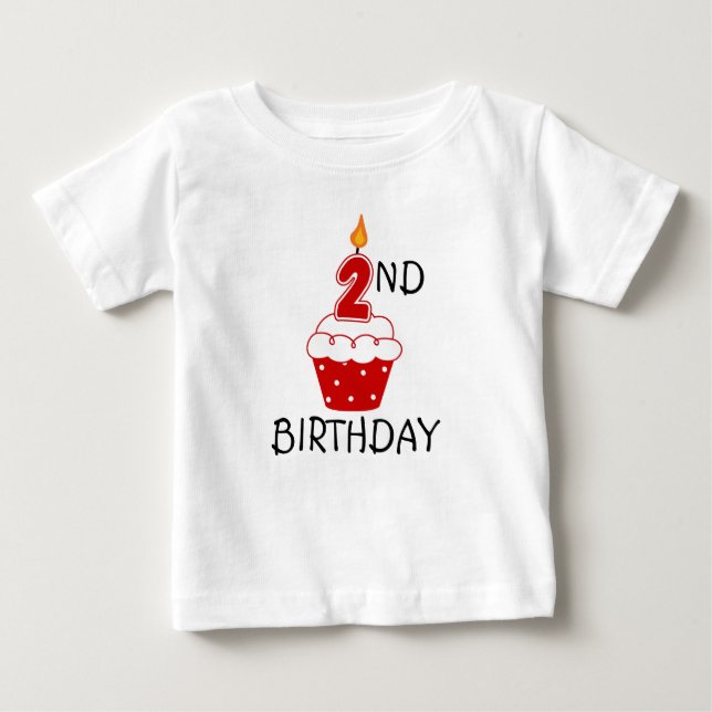 Bébé T-shirt 2e anniversaire pour enfants (Devant)