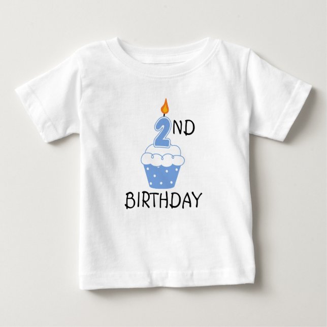 Bébé T-shirt 2e anniversaire pour enfants (Devant)
