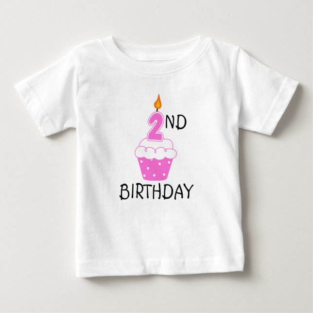 Bébé T-shirt 2e anniversaire pour enfants (Devant)