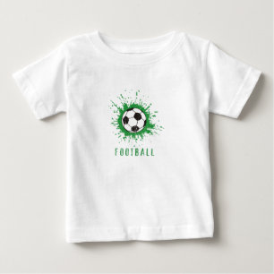 Bébé T-shirt avec joueur de football pour enfants