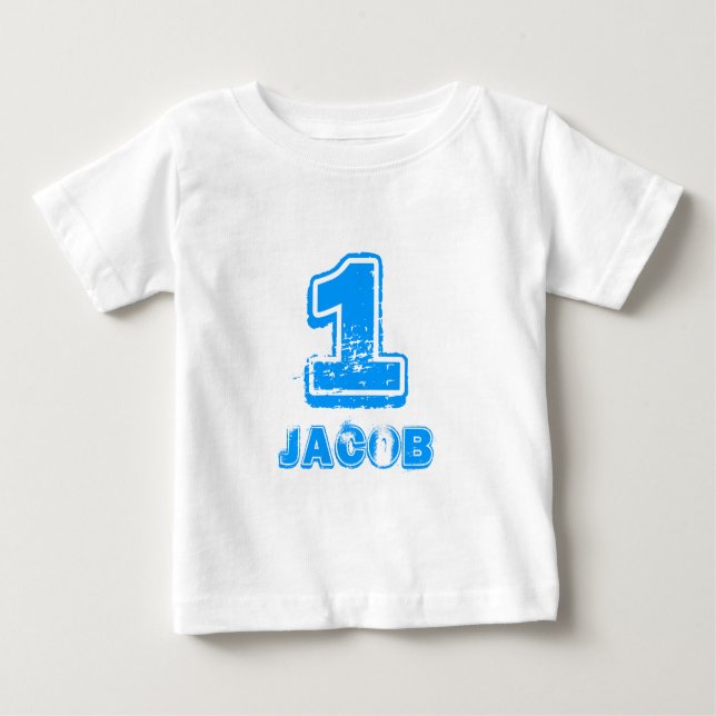 Bébé T-shirt Baby 1er anniversaire pour un garçon d'un  (Devant)