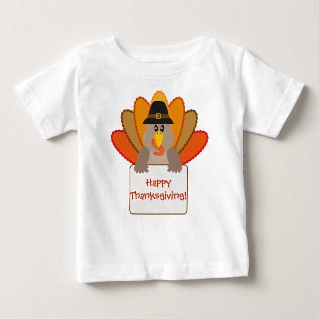 Bébé T-shirt bon thanksgiving pour enfants (Devant)