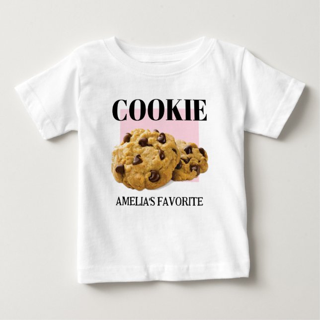 Bébé T-shirt Cookie pour enfants, Cookie personnalisé (Devant)