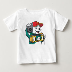 Bébé T-shirt cool Bear Boombox pour enfants