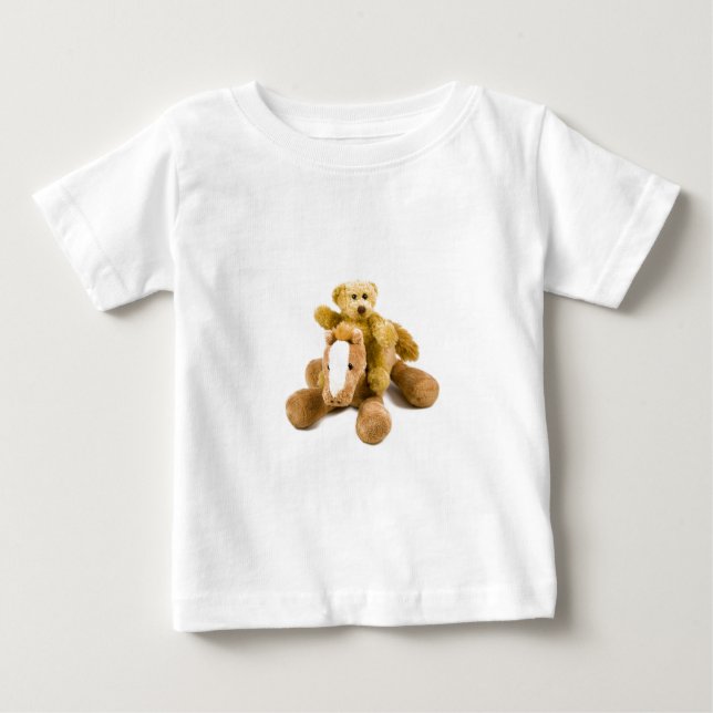 Bébé T-shirt de cheval pour Ted (Devant)