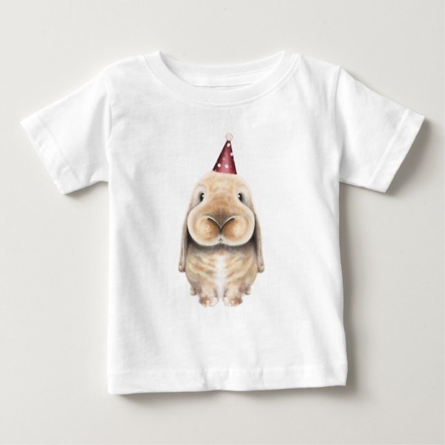 Bébé T-shirt de fête d'anniversaire pour enfants - Lapi (Devant)