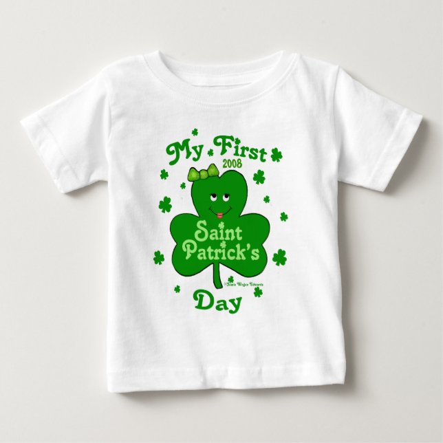 Bébé T-shirt de la première St. Patrick's Day pour fill (Devant)