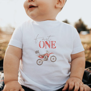 Bébé T-shirt de naissance moto rouge sale rapide pour b