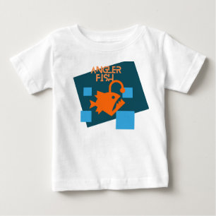 Bébé T-Shirt de pêche pour enfants orange sarcelle