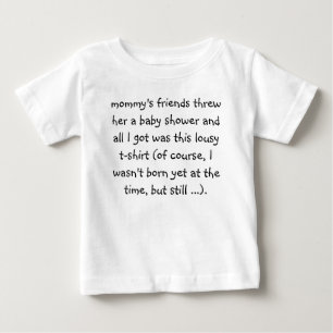 Bébé T-Shirt Drôle Pour Le Baby shower