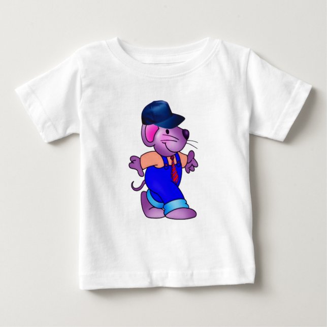 Bébé T-shirt élégant pour souris (Devant)