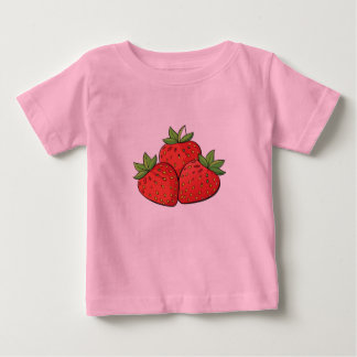 Bébé T-shirt fraise pour tout-petits