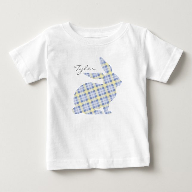 Bébé T-shirt Graphic Bunny Bleu de Pâques pour enfants (Devant)