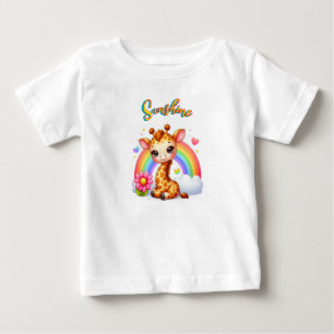 Bébé T-shirt graphique d'animal mignon pour tout-peti