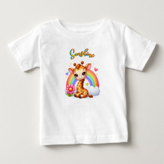 Bébé | T-shirt graphique d'animal mignon pour tout-peti (Devant)