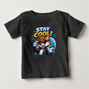 Bébé T-shirt graphique renard pour enfants – Impression