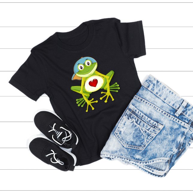 Bébé T-shirt grenouille pour garçon lunaire (Créateur téléchargé)