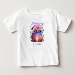 Bébé T-Shirt Halloween personnalisé Little Boo pour fil