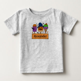 Bébé T-shirt Halloween pour garçons personnalisable
