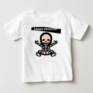 BÉBÉ T-SHIRT HAPPY SKELETON POUR LES ENFANTS