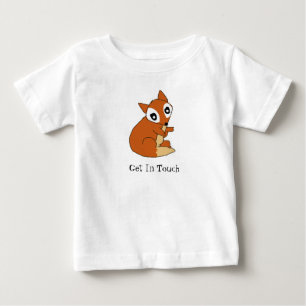 Bébé T-shirt imprimé renard adorable pour enfants