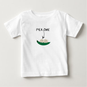 Bébé T-shirt jumeau pour deux pois dans une cosse !