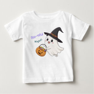 Bébé T-shirt mignon pour enfants avec un fantôme pour H